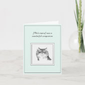 Siberische kat sympathiekaart kaart (Voorkant)