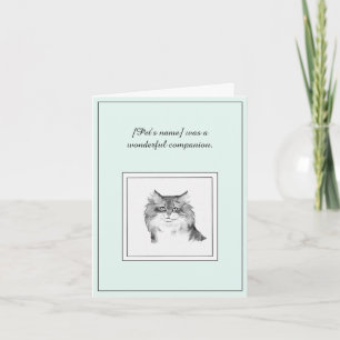 Siberische kat sympathiekaart kaart