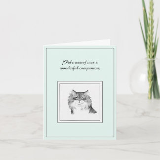 Siberische kat sympathiekaart kaart