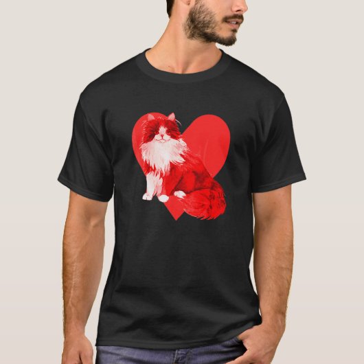 Siberische Kat T-shirt (Voorkant)