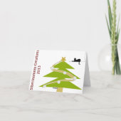 Siberische Kat Vakantie Groeten Kaart (Achterkant)