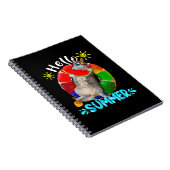 Siberische kat-zwembad Watermeloen Hallo Notitieboek (Rechterzijde)