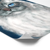 Siberische kattenprint poster (Hoek)