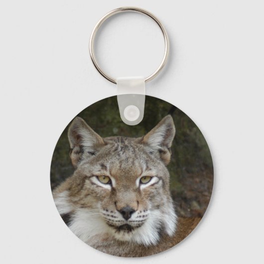 siberische lynx 001 sleutelhanger (Voorkant)
