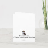 Siberische Magische Nota Kaarten (Achterkant)