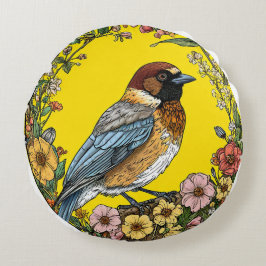 siberische meikever rond kussen