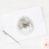 Siberische ogen Stickers (Envelop)