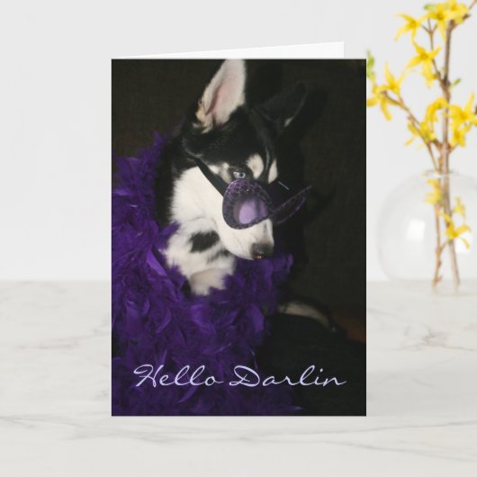 Siberische Schor Kaart (Gele Bloem)