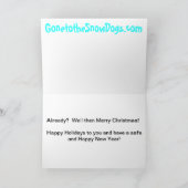 Siberische Schor Kerstkaart Feestdagen Kaart (Binnen)