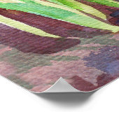 Siberische squill blauwe lente bloem schilderij poster (Hoek)