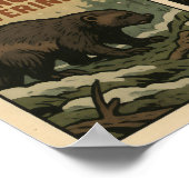 Siberische Taiga Wild – Moose & Wolverines Poster (Hoek)