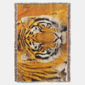 Siberische Tijger Deken (Voorkant Verticaal)