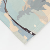 Siberische tijger in Bossen Fleece Deken (Hoek)