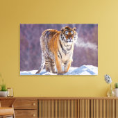 Siberische tijger in de sneeuw, China Canvas Afdruk (Insitu (Woonkamer))