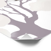 Siberische tijger in de sneeuw perfect poster (Hoek)