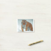 Siberische tijger in de sneeuw post-it® notes (Op bureau)