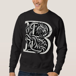 Siberische tijger Klassieke letter B Monogram Lett Trui