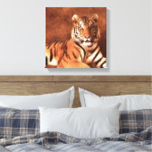 Siberische tijger kunst - Canvas (Insitu (Slaapkamer))