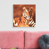 Siberische tijger kunst - Canvas Afdruk (Insitu (Woonkamer))