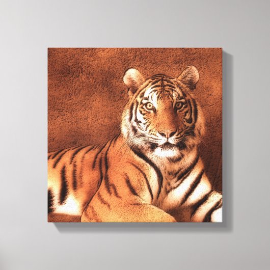 Siberische tijger kunst - Canvas Afdruk (Voorkant)