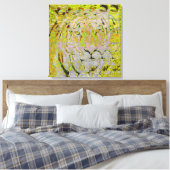 Siberische tijger op gewikkeld canvas afdruk (Insitu (Slaapkamer))