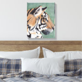 Siberische Tijger Originele Art Wall Decor Canvas Afdruk (Insitu (Slaapkamer))