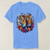 Siberische tijger paar Valentijn T-shirt (Design voorkant)