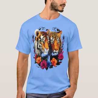 Siberische tijger paar Valentijn T-shirt