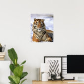 Siberische tijger, Panthera tigris altaica, Azië Poster (Thuiskantoor)