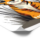 Siberische tijger poster (Hoek)