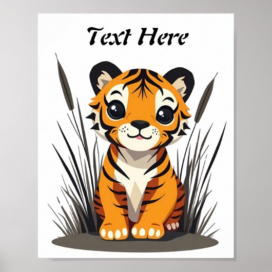 Siberische tijger poster (Voorkant)