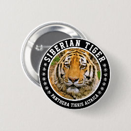 Siberische Tijger Ronde Button 5,7 Cm