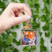 Siberische Tijger Sleutelhanger (Hand)