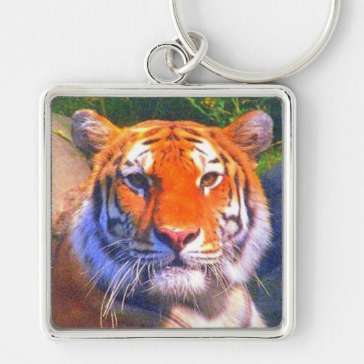 Siberische Tijger Sleutelhanger (Voorkant)