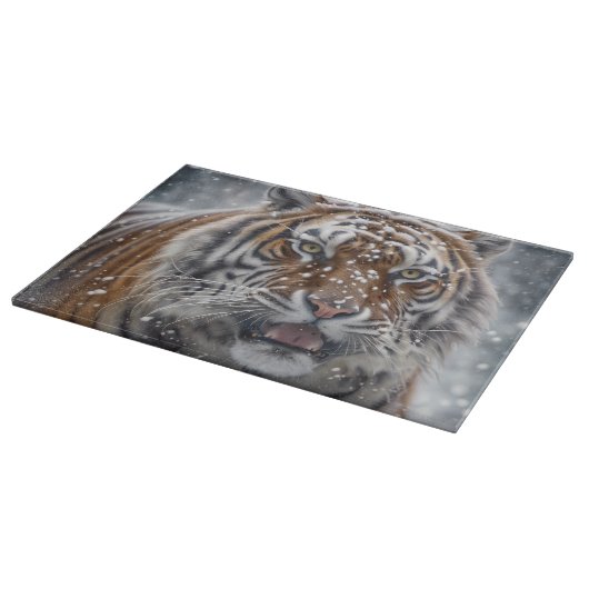 Siberische tijger snijplank (Hoek)