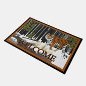 Siberische tijger - Welkom Deurmat (Schuin)