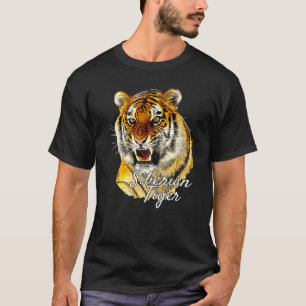 Siberische Tijger  Woeste Tijger Gebrul Kattenbezi T-shirt