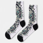 Siberische tijgerkop Sokken | Kleurrijke Tiger Sok (Links)