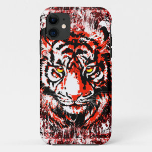 Siberische tijgerkop - Tiger Face Red Case-Mate iPhone Case