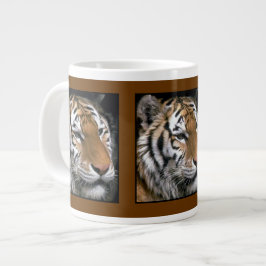 Siberische Tijgerliefhebbers Kunst Grote Koffiekop