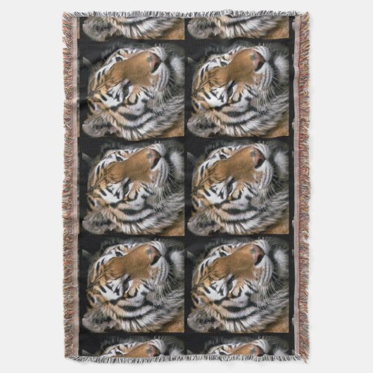 Siberische tijgerovers deken (Voorkant Verticaal)