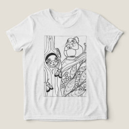 Siberische vliegende eekhoorns kleuren Tri-Blend shirt