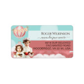 Sibilings Fluwelen taart-hart Valentijn thema cust Etiket (Voorkant)