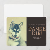 Sibirischer Husky Bedankkaart (Voorkant / Achterkant)