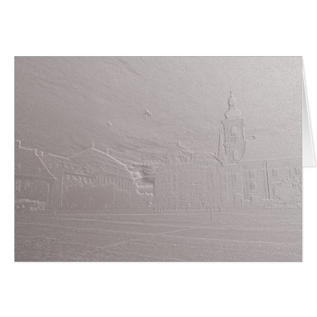 Sibiu basorelief grote kaart (Voorkant Horizontaal)