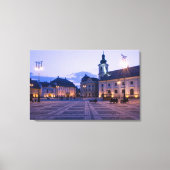 Sibiu bij nacht canvas afdruk (Voorkant)