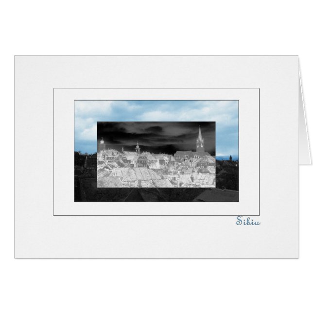 Sibiu in blauw (Voorkant Horizontaal)