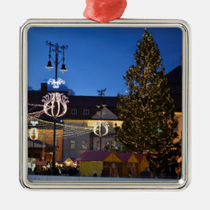 Sibiu kerstboom metalen ornament