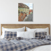 Sibiu oude gebouwen uitzicht canvas print (Insitu (Slaapkamer))