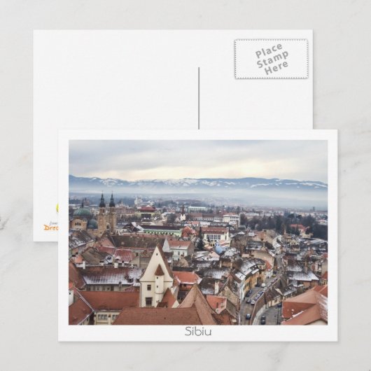 Sibiu panorama briefkaart (Voorkant / Achterkant)